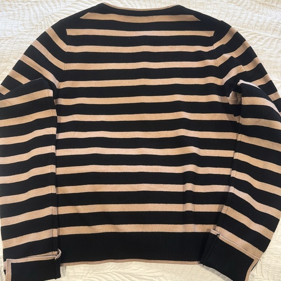 Mango gold button striped cardigan - Picture 9 of 9